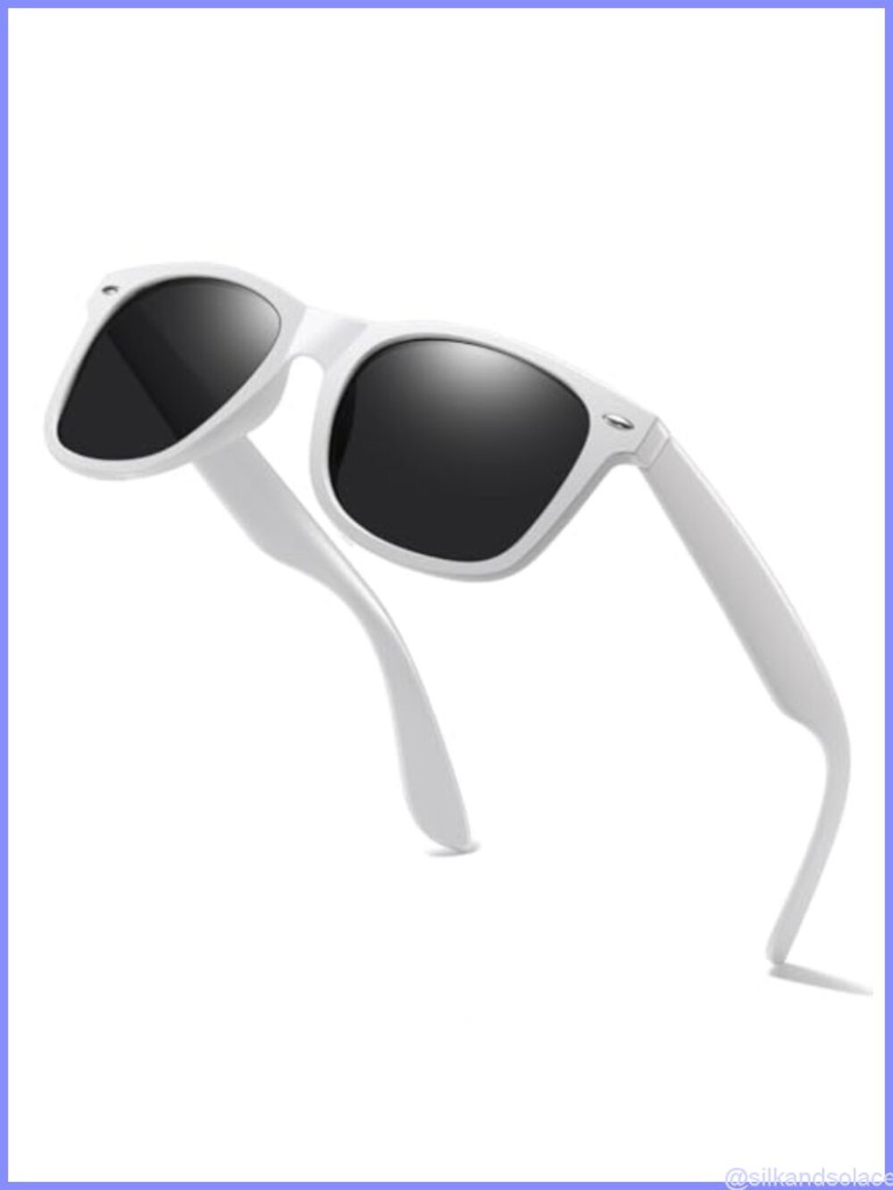 Retro Polarized Square Sunglasses UV400 Full Frame Lightweight